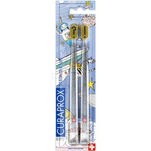 Curaprox Hento Toto 5460, 2 шт., Набор зубных щеток, ультрамягких, 0.10 мм