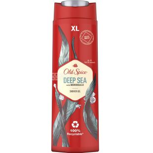Old Spice, Deep Sea with minerals, 400мл, Олд Спайс, Гель для душу,  Глибоке море з корисними мінералами, для чоловіків