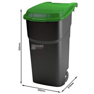 Rotho Atlas, 100 л, Контейнер для мусора, на колесах