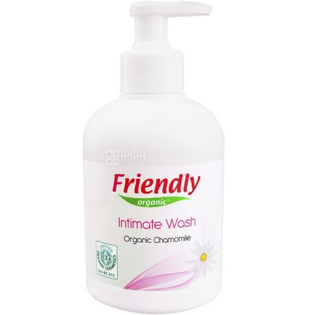 Friendly Organic, 300 мл, Гель для інтимної гігієни, Ромашка, органічний