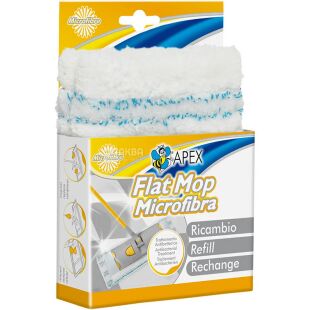 Apex, Запаска для антибактеріальної швабри, мікрофібра, 40 см