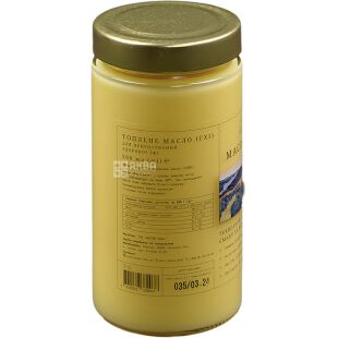 Справжнє, Масло топлене, гхі, 500 г, скло