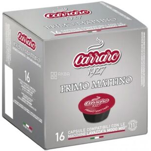 Carraro Primo Mattino, A Modo Mio, 16 шт., Карраро, Кофе в капсулах