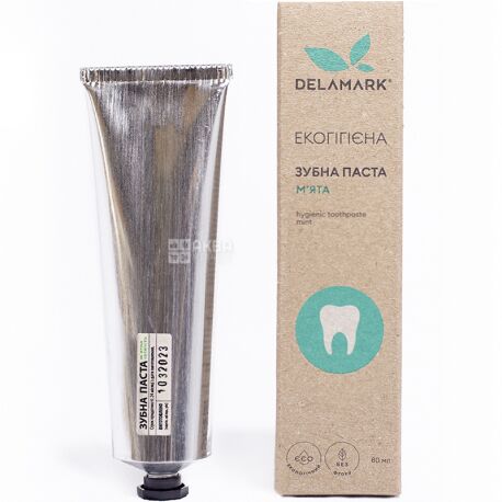 Delamark, 80 мл, Зубна паста гігієнічна, з ароматом м'яти