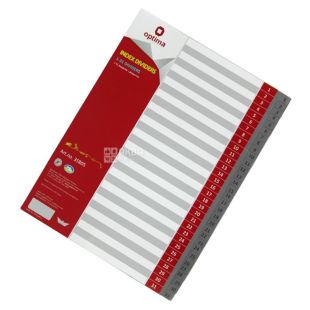 Optima, разделитель страниц, Цифровой, Пластик, А4, м/у