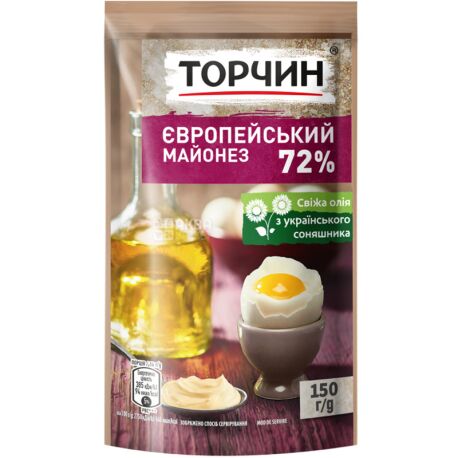 Torchin, European Mayonnaise 72%, 150 g