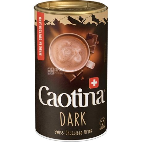 Caotina, Noir, 500 г, Каотина, Ноир, Горячий шоколад, черный, тубус