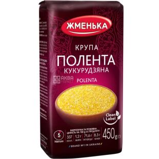 Жменька, Полента, 450 г, Кукурудзяна крупа