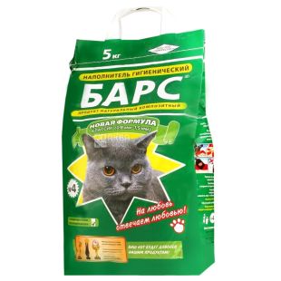 Барс, 5 кг, наполнитель гигиенический, классик