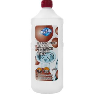 Мілам Крот, 1 л, Засіб для прочищення зливних труб