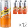Schweppes Tangerine, Упаковка 12 шт. х 0,33 л, Напій газований Мандарин, ж/б