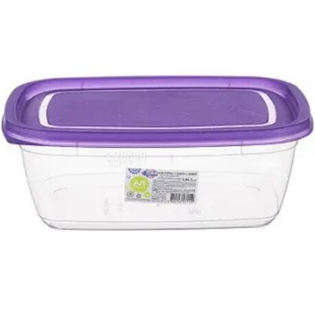 Tupperware Plastic Container- 500 mL, 1.2L 4 Pcs, Purple, Size: Small