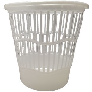 Ал-Пластик, 10 л, Корзина для мусора, белая