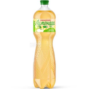 Моршинська Лимонада, 1,5 л, Напій газований соковмісний Яблуко, ПЕТ