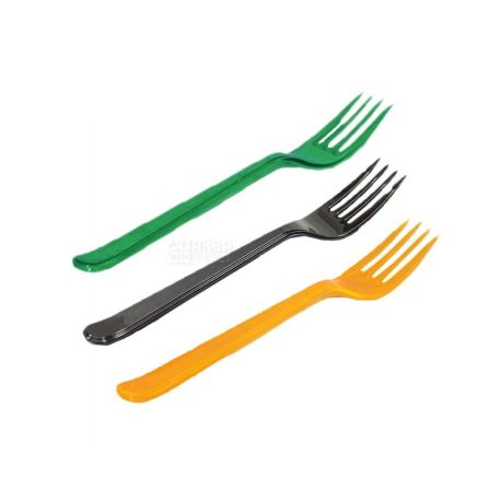 Швидкоff, Вилка для фруктов, стеклоподобная, цветная, 250 шт.
