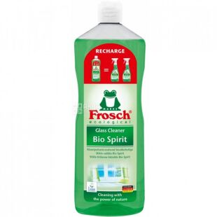Frosch, 1 л, Средство для мытья стеклянных и зеркальных поверхностей, спиртовое