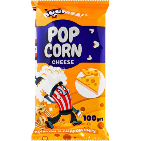 Boomza!, 100 g, Cheese-flavored microwave popcorn - buy Popcorn in