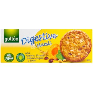 Gullon Digestive, 365 г, Гулон, Печиво вівсяне мюслі-абрикос