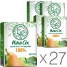 Наш сік, Упаковка 27 шт. х 0,2 л, Сік Яблучно-Грушевий, без цукру, з трубочкою