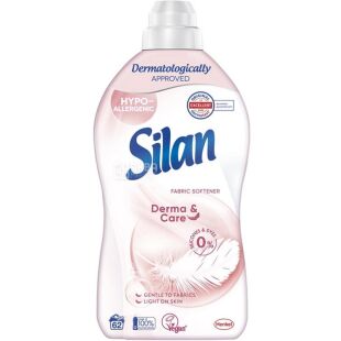 Silan Derma & Care, 1,1 л, Кондиціонер-ополіскувач для прання, Сілан, гіпоалергенний