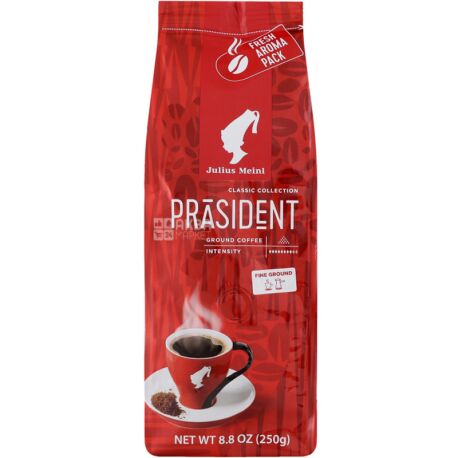 Julius Meinl President, Ground Coffee, 250 g