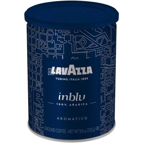 Lavazza Espresso in Blu, 250 г, Кофе Лавацца Эспрессо ин Блу молотый, ж/б