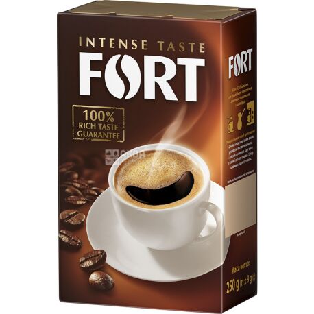 Fort, Ground coffee, 250 g, vacuum-packed