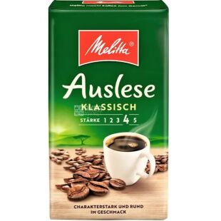 Melitta Auslese Klassisch, 500 г, Кофе Мелитта Ауслис Классик, средней обжарки, молотый 