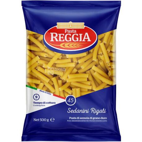 Pasta Reggia Cannolicchi rigati № 45, 500 г, Макароны Паста Реггиа Канноличи
