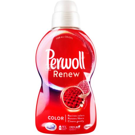 Perwoll Renew Color, 990 мл, Гель для делікатного прання кольорових речей