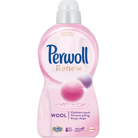 Perwoll Renew Wool, 1.98 л, Гель для прання вовни, шовку та делікатних тканин