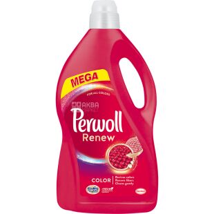 Perwoll Renew Color, 3,74 л, Гель для делікатного прання кольорового одягу, Перволь