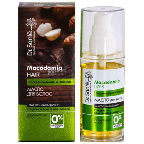 Dr. Sante, 50 мл, масло для волос, Macadamia Hair