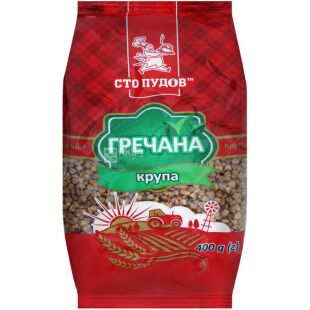 Сто пудов, 400 г, Крупа гречана