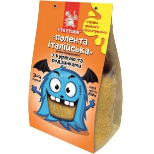 Сто пудов, 256 г, Полента итальянская с курагой и изюмом