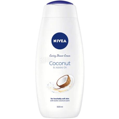 Nivea, 500 ml, Cream shower gel, Coconut Cream