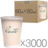 Стакан паперовий двосторонній With love, 180 мл, Упаковка 60 шт. х 50 шт., D70