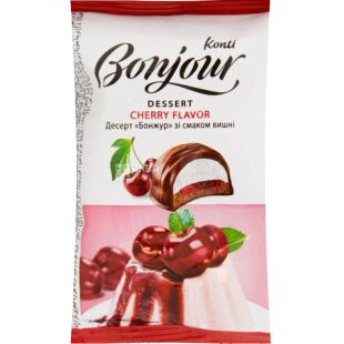 Bonjour, Cherry, 29 г, Бонжур, Десерт зі смаком вишні