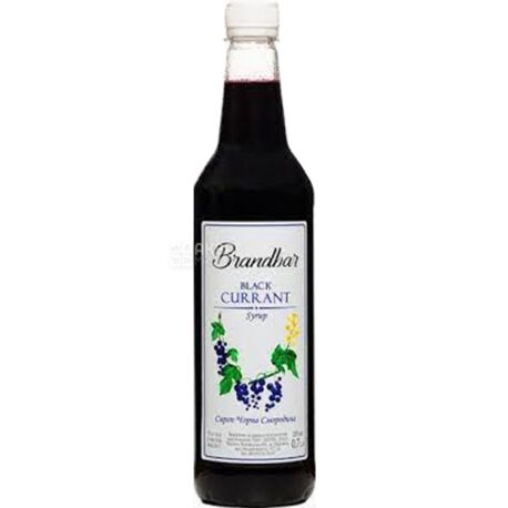 Brandbar Blackcurrant, 0,7 л, Сироп Брендбар, Черная смородина, ПЭТ