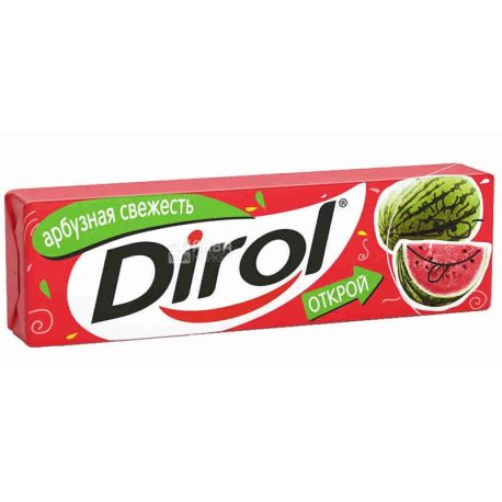 Dirol, 13.6 g, chewing gum, watermelon freshness