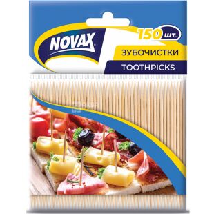 Novax, 150 шт., Зубочистки бамбуковые