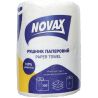 Novax, 1 рул., Полотенце бумажное Новакс Джамбо, белое, 73,5 м, 3-х слойное, 350 листов, 225 х 210 мм