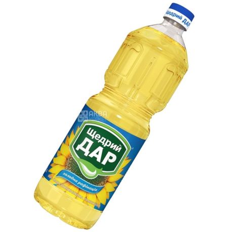 Щедрий Дар, 1 л, олія соняшникова,  холодна рафінація