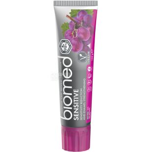 Biomed, Sensitive, 100 мл, Зубная паста, Укрепление эмали и снижение чувствительности