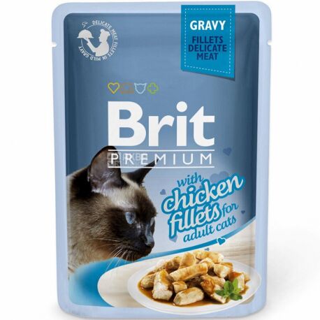 Brit Premium 85 g Wet cat food Chicken fillet in sauce buy