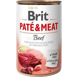 Brit Beef, 400 г, Влажный корм для собак, с говядиной, ж/б