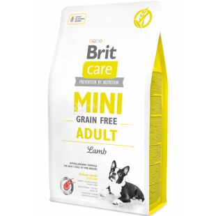 Brit Care Mini Adult, 2 кг, Сухий корм для дорослих собак дрібних порід, з ягнятком