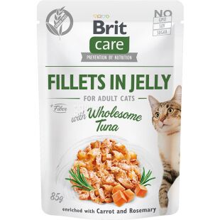 Brit Care, 85 г, Влажный корм для котов, Тунец в желе