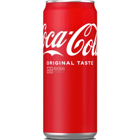 Coca-Cola, 0,33 л, Кока-Кола, Вода сладкая, ж/б