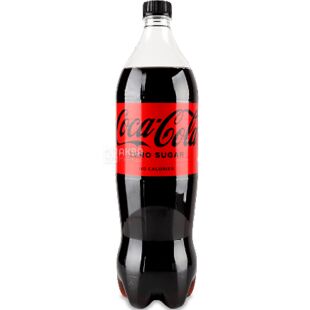 Coca-Cola Zero, 1,25 л, Напій газований Кока-Кола, без цукру, ПЕТ
